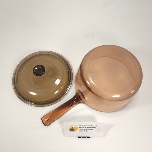 Corning Ware Vision Amber Bundle 1.5L Saucepan .5L Saucepan - Picture 4 of 9